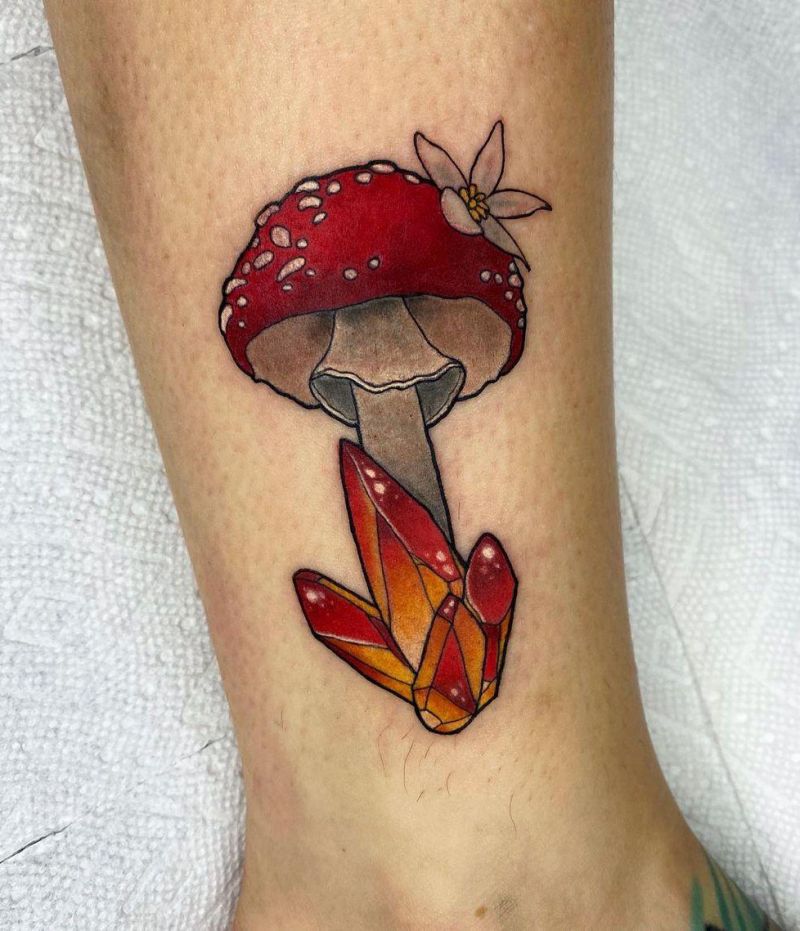 30 Pretty Crystal Tattoos You Can't Miss