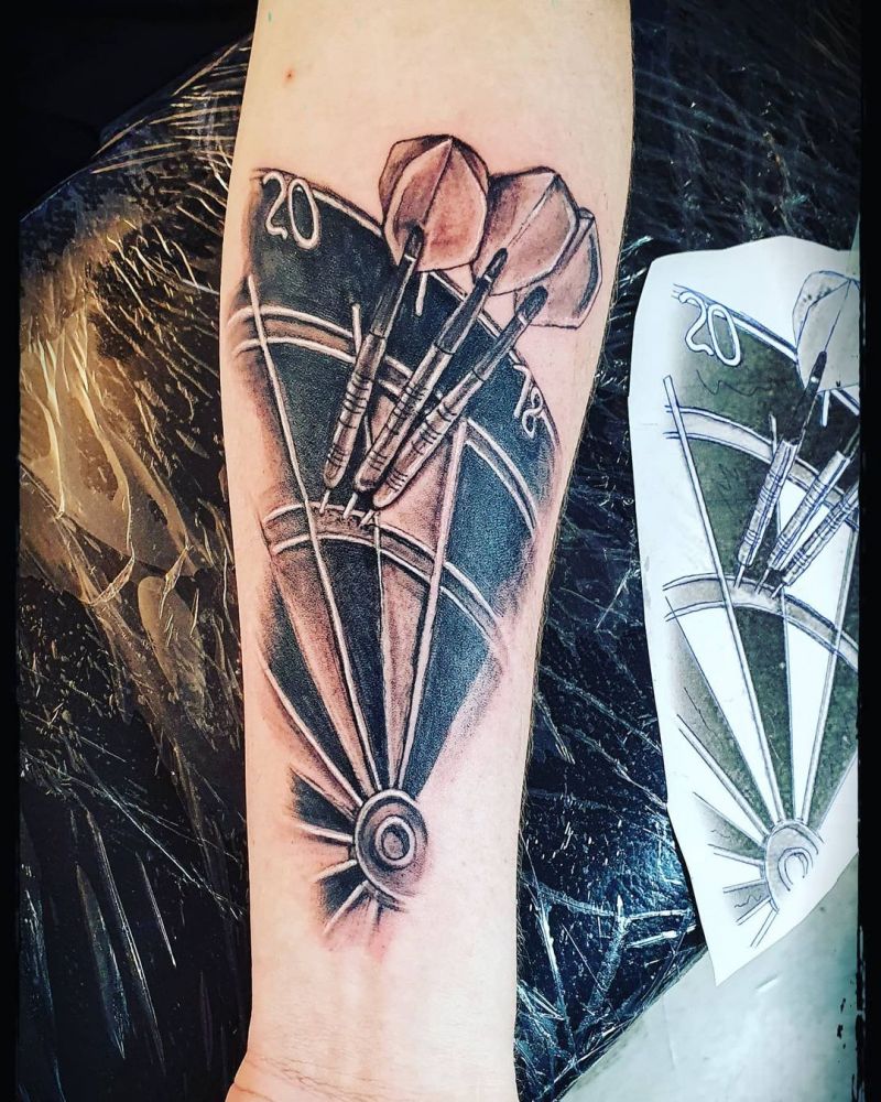 30 Pretty Dart Tattoos You Can't Miss