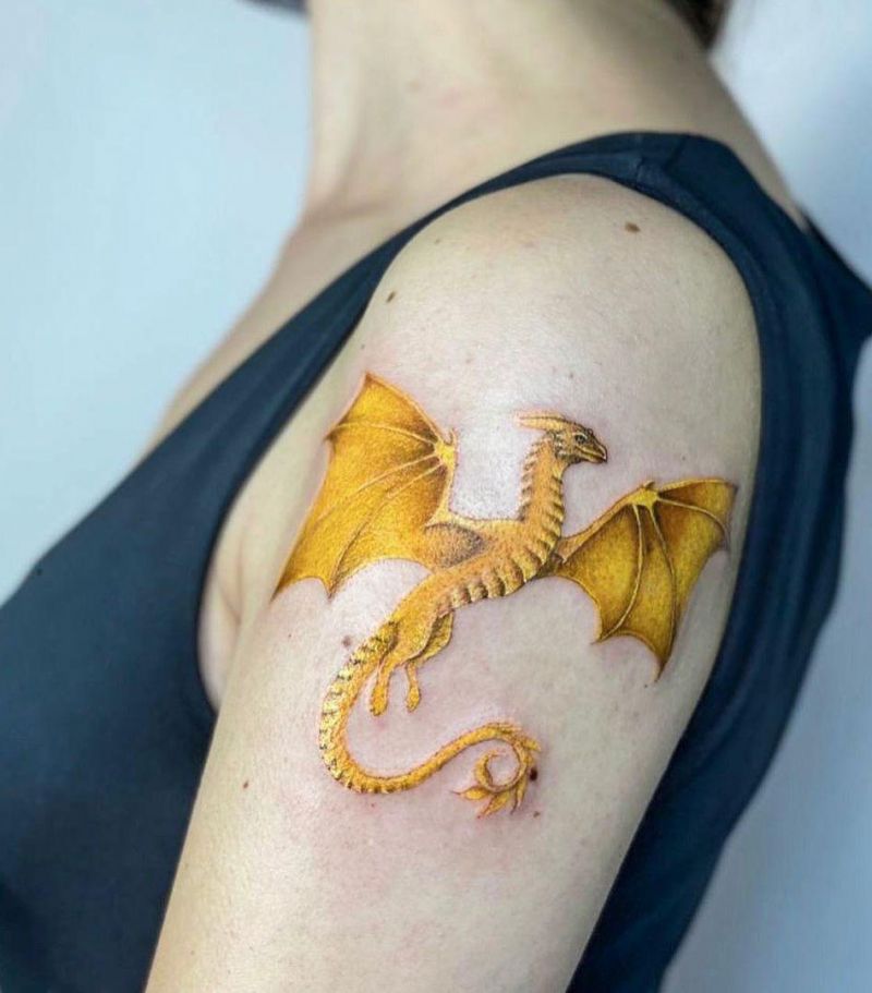 30 Pretty Gold Tattoos to Inspire You