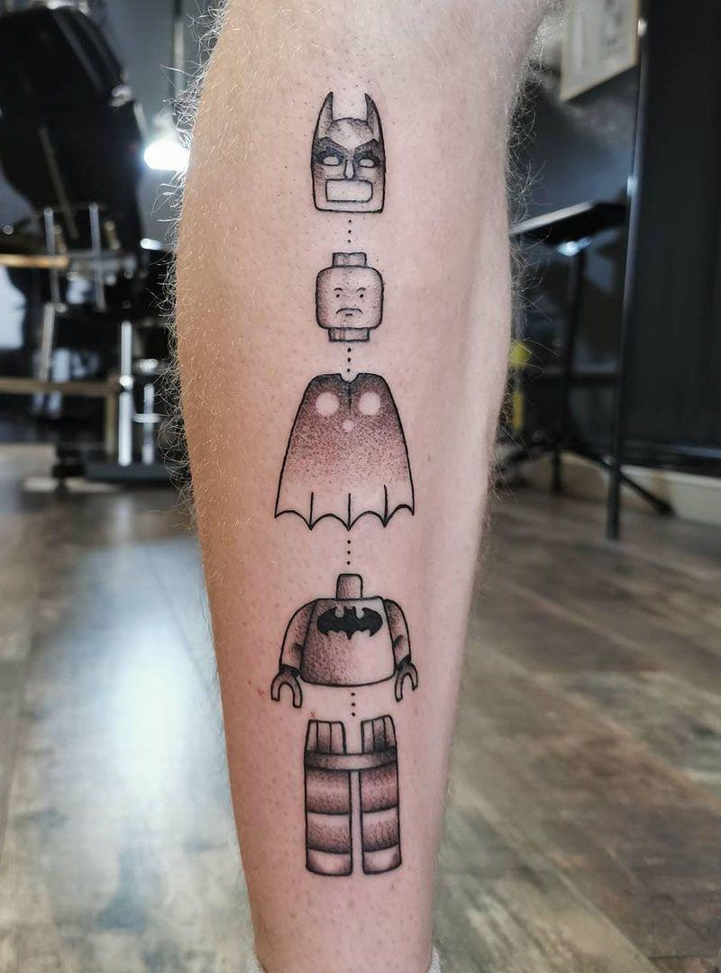 30 Pretty Lego Tattoos to Inspire You