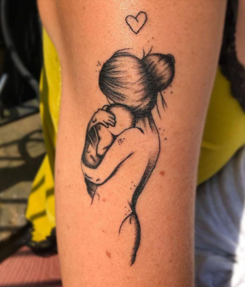 30 Pretty Mother and Son Tattoos You Will Love
