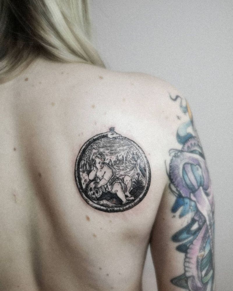 30 Pretty Ouroboros Tattoos for You to Enjoy