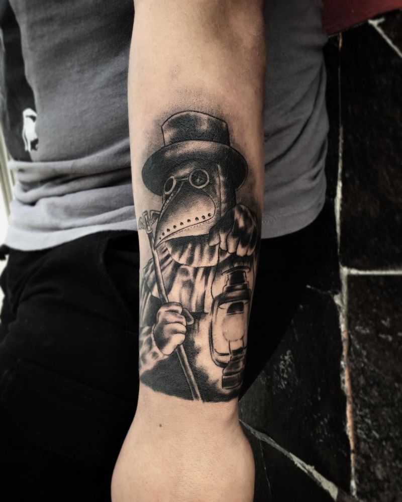 30 Pretty Plague Doctor Tattoos You Will Love