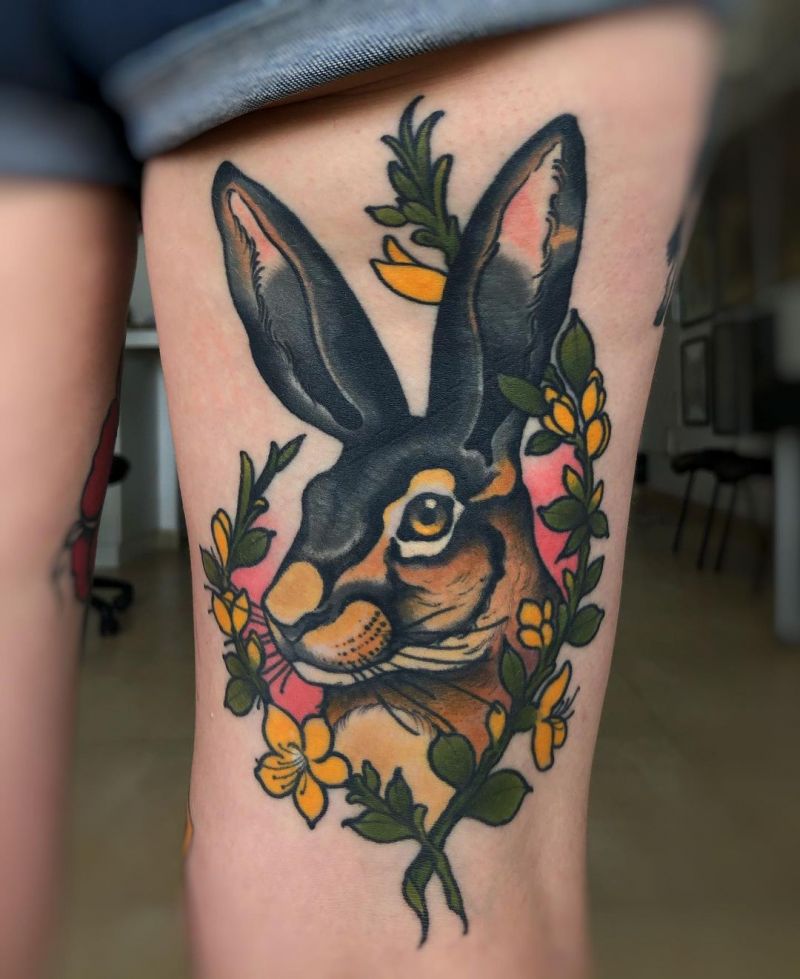 30 Cute Bunny Tattoos You Will Love to Try