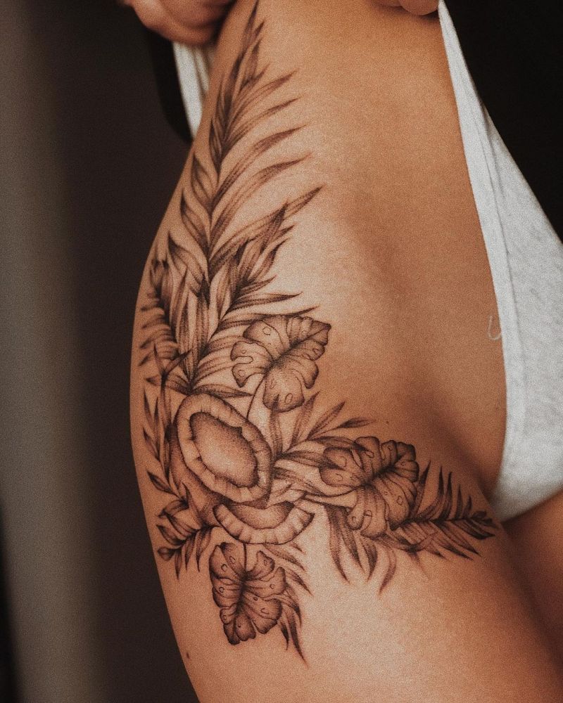 30 Pretty Coconut Tattoos You Must Love