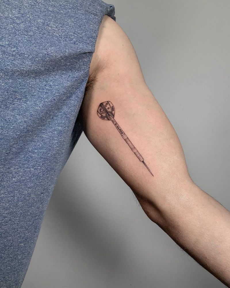 30 Pretty Dart Tattoos You Can't Miss