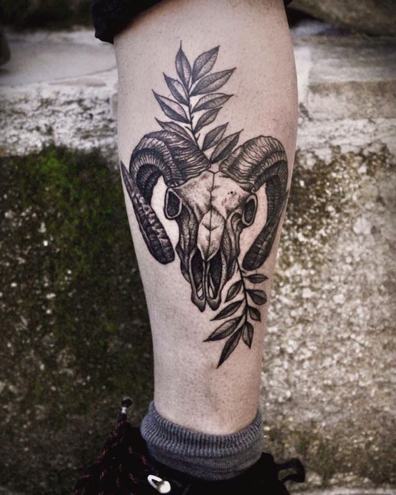 30 Pretty Goat Skull Tattoos You Must Try