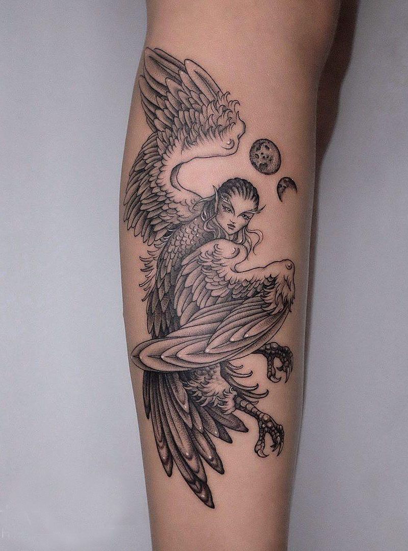 30 Perfect Harpy Tattoos Make You Attractive