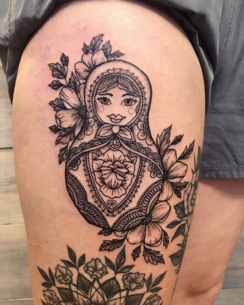 30 Pretty Matryoshka Tattoos You Will Love