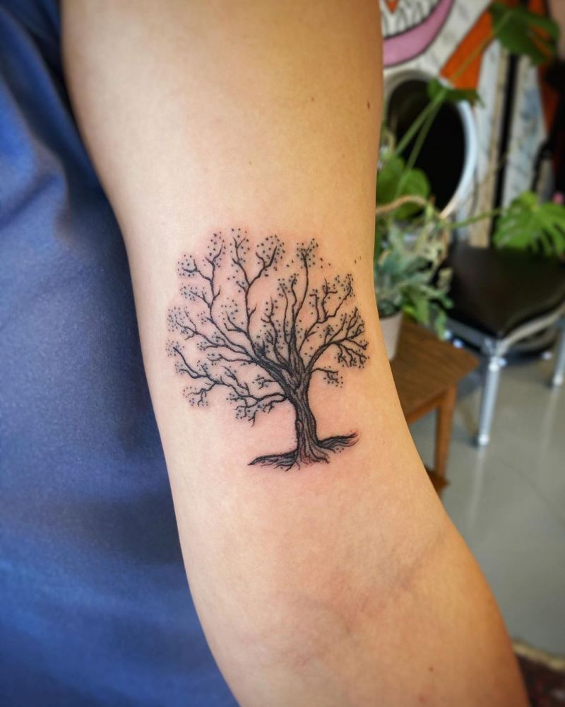 30 Pretty Oak Tree Tattoos You Will Love