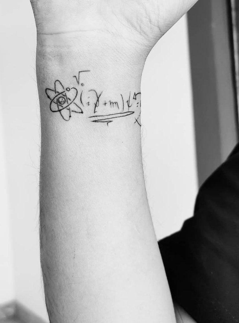 30 Pretty Atom Tattoos to Inspire You