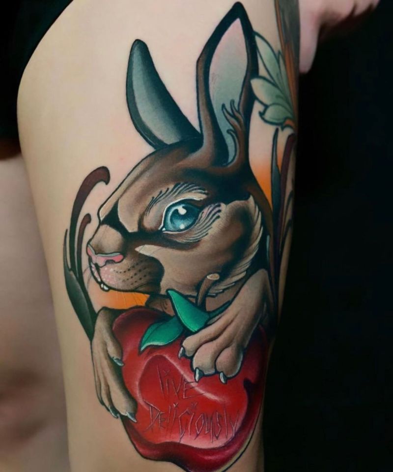 30 Cute Bunny Tattoos You Will Love to Try