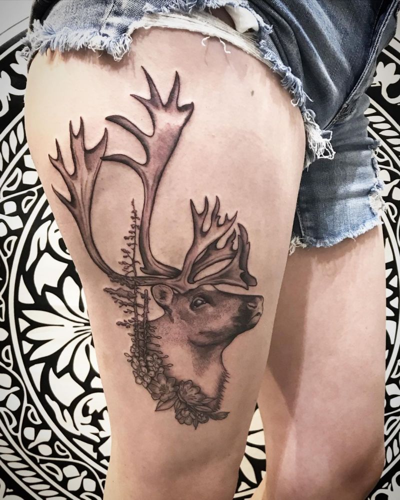 30 Pretty Caribou Tattoos You Will Love