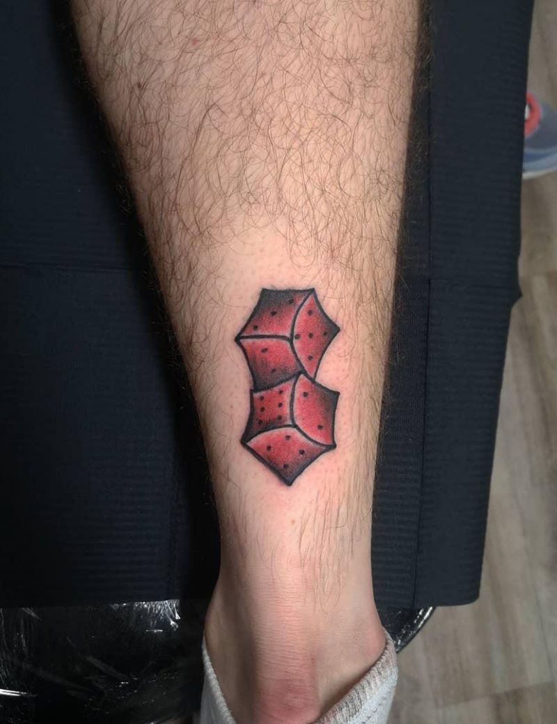 30 Pretty Dice Tattoos Hope to Bring You Luck