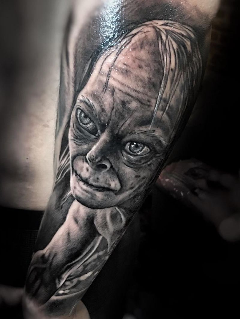 30 Pretty Gollum Tattoos to Inspire You