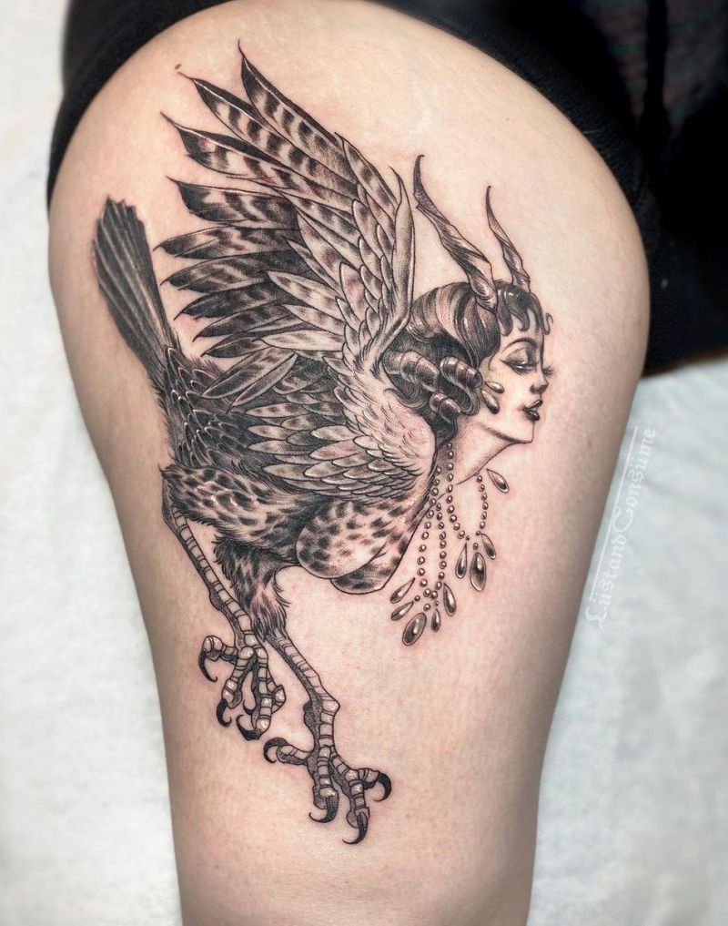 30 Perfect Harpy Tattoos Make You Attractive