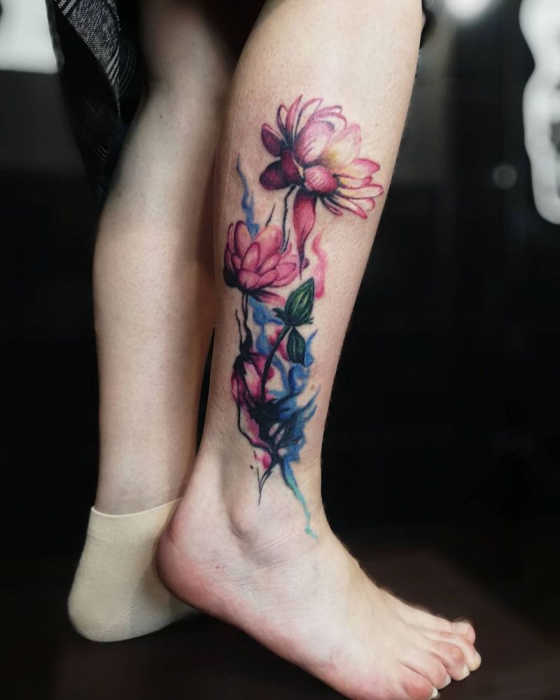 30 Pretty Aquarelle Tattoos You Will Love