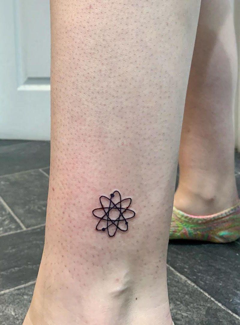 30 Pretty Atom Tattoos to Inspire You