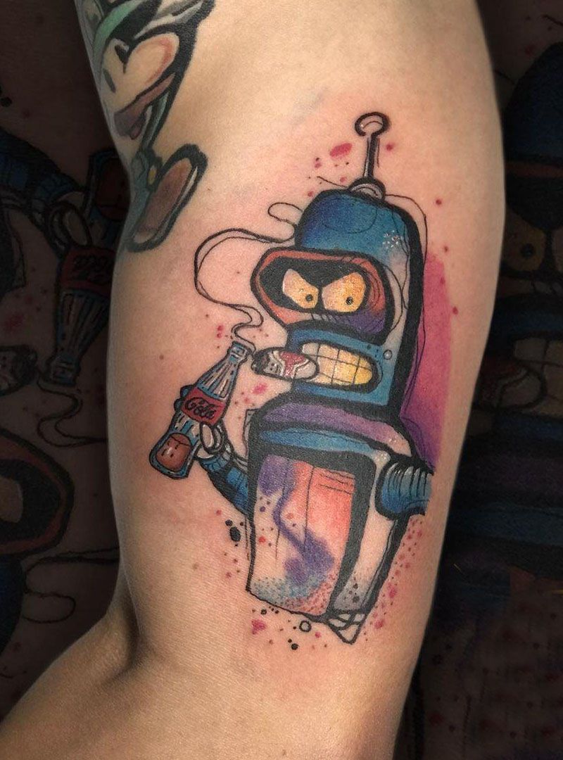 30 Pretty Bender Tattoos You Will Love