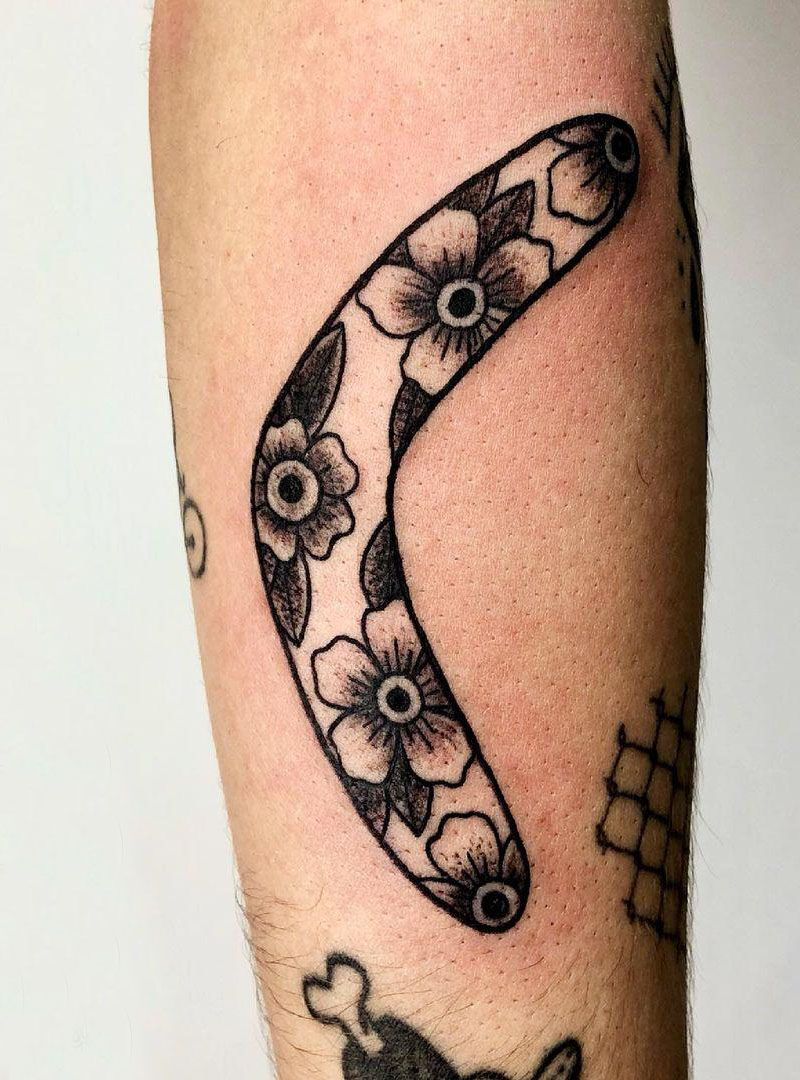 30 Pretty Boomerang Tattoos You Will Love