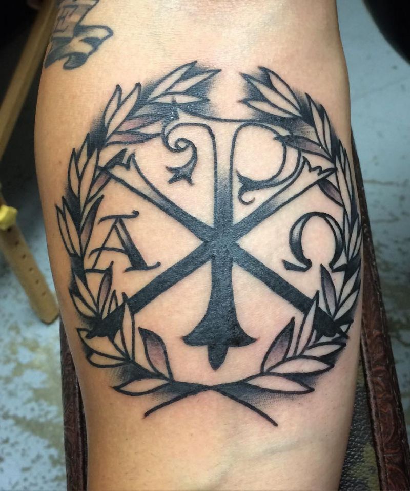 30 Pretty Chi Rho Tattoos You Will Love