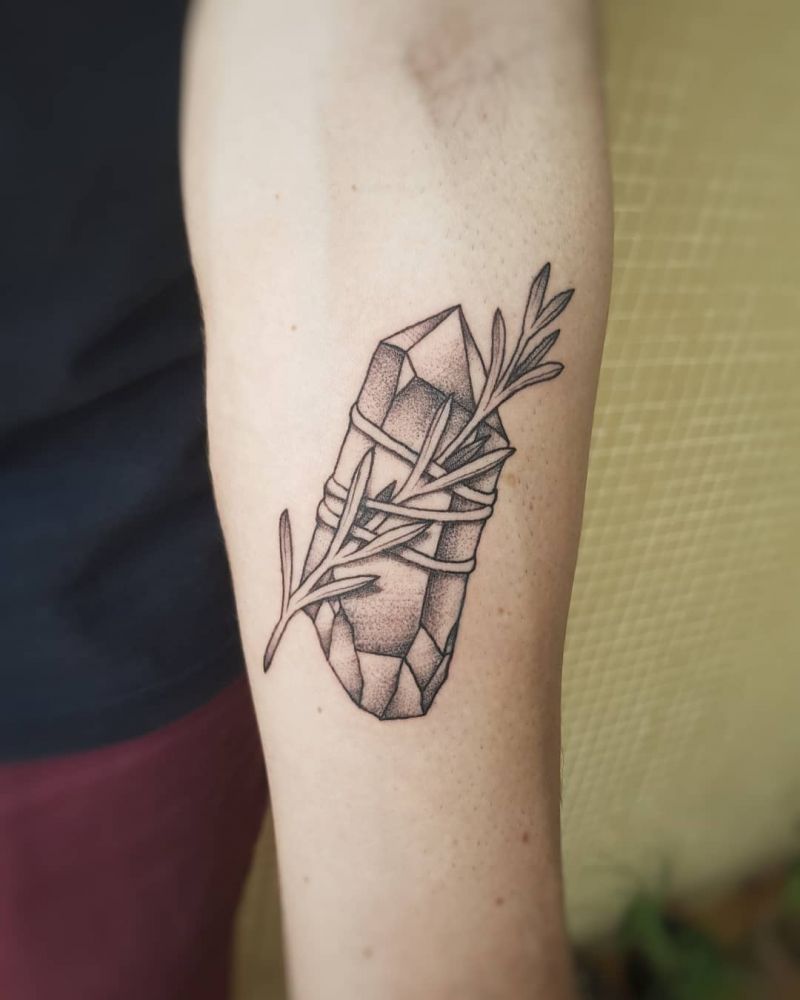 30 Pretty Crystal Tattoos You Can't Miss