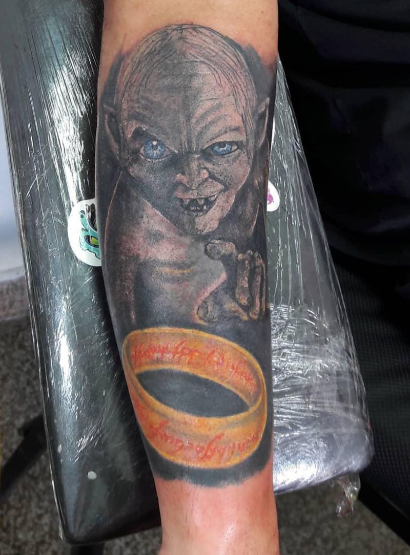 30 Pretty Gollum Tattoos to Inspire You