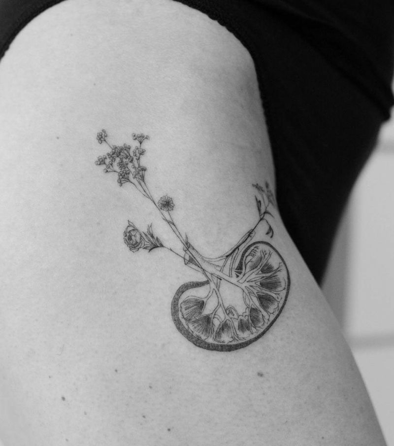 30 Pretty Kidney Tattoos You Will Love