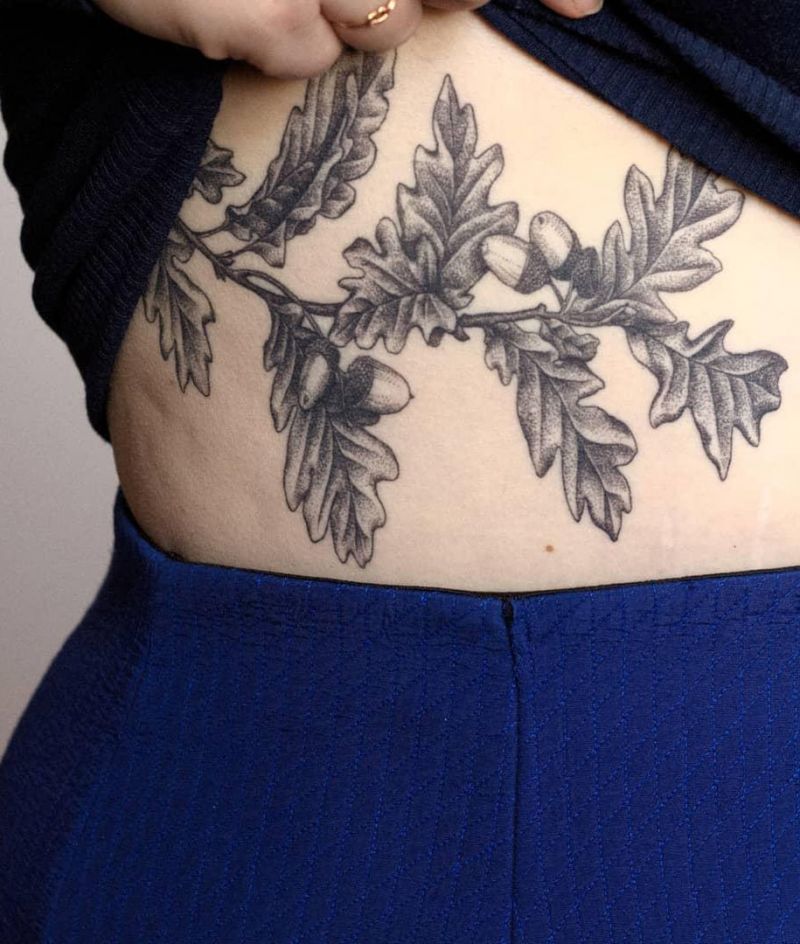 30 Pretty Oak Tattoos to Inspire You