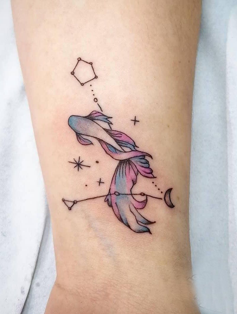 30 Pretty Pisces Tattoos You Will Love