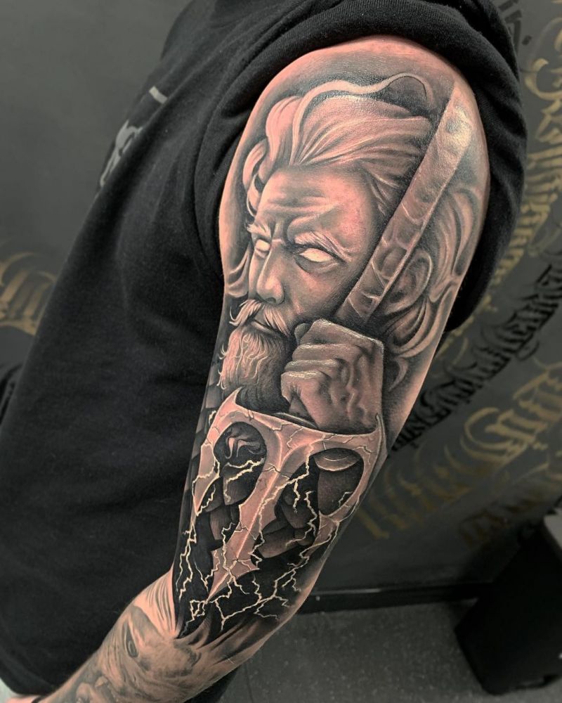 30 Pretty Poseidon Tattoos You Will Love
