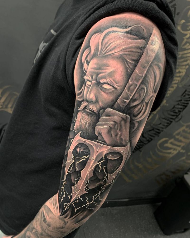 30 Pretty Poseidon Tattoos You Will Love