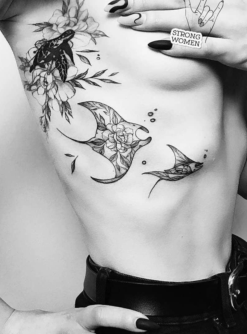 30 Pretty Stingray Tattoos Enhance Your Temperament