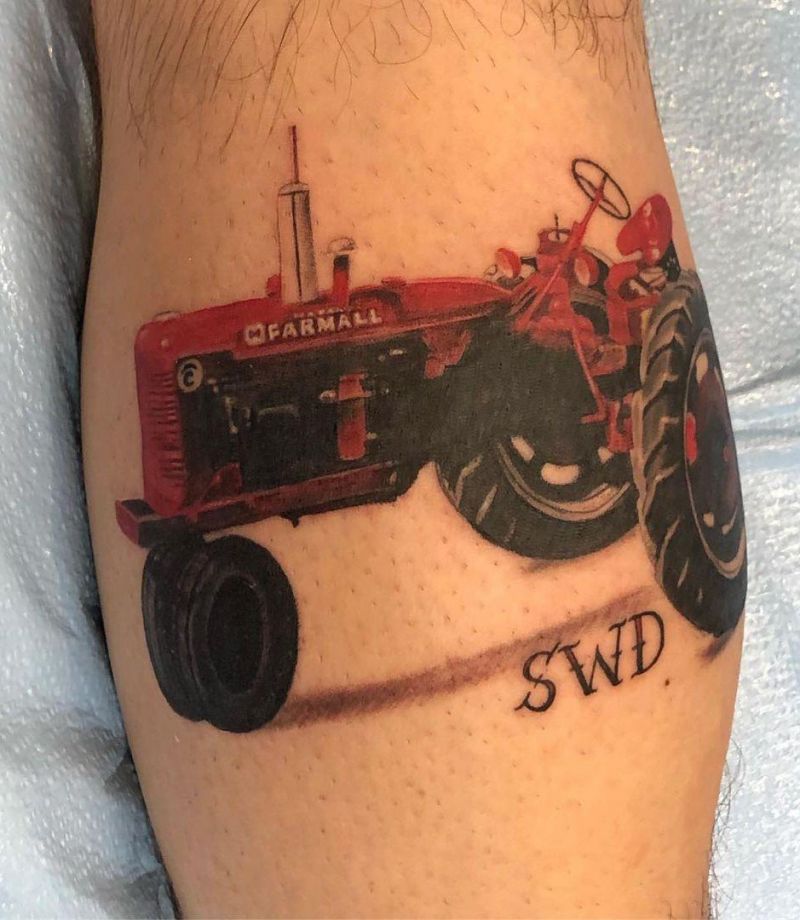 30 Perfect Tractor Tattoos to Inspire You