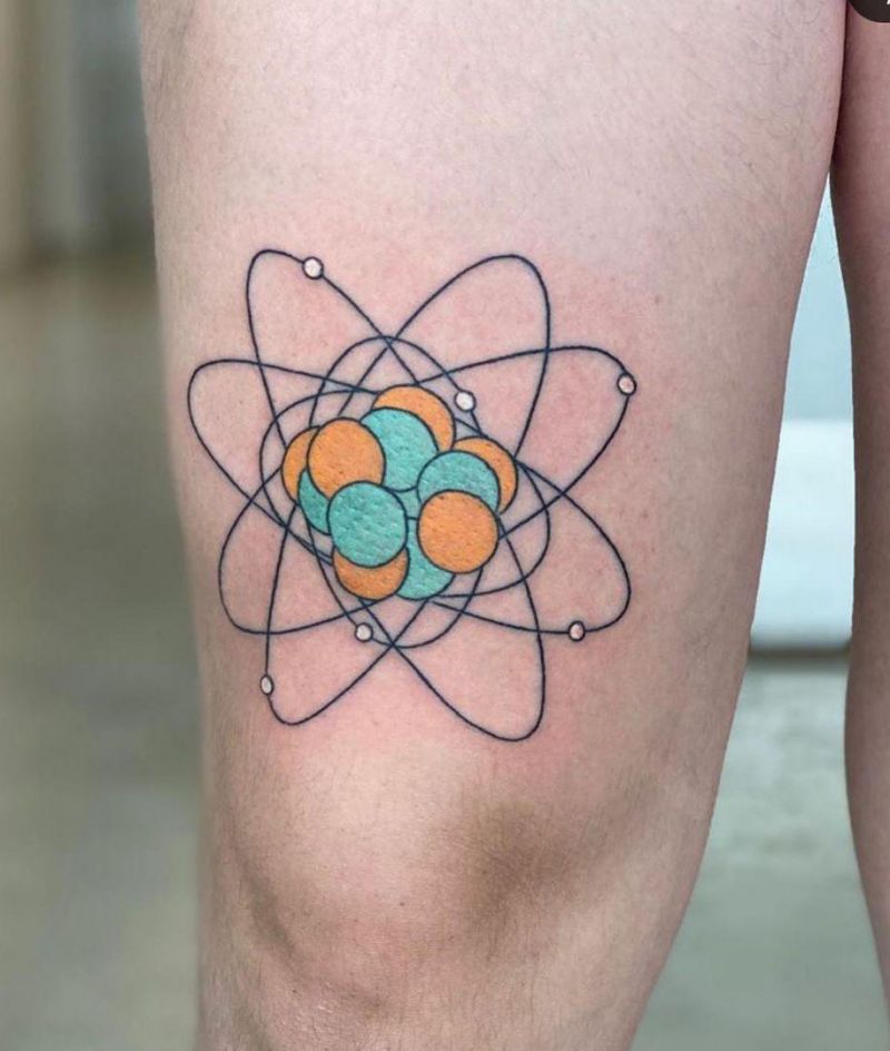 30 Pretty Atom Tattoos to Inspire You