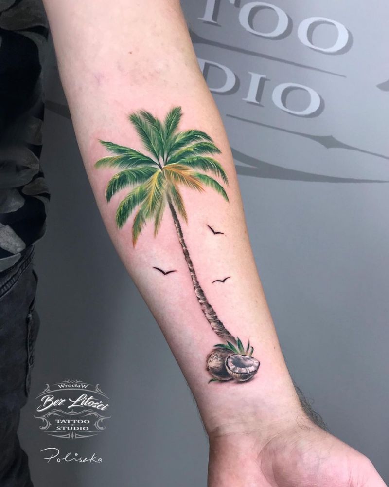 30 Pretty Coconut Tattoos You Must Love