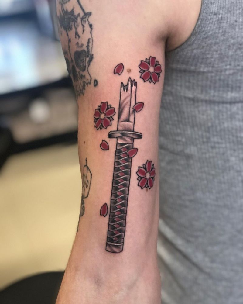 30 Pretty Katana Tattoos You Will Love