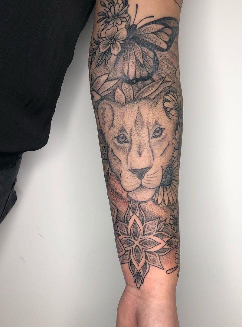 30 Perfect Lioness Tattoos You Will Love