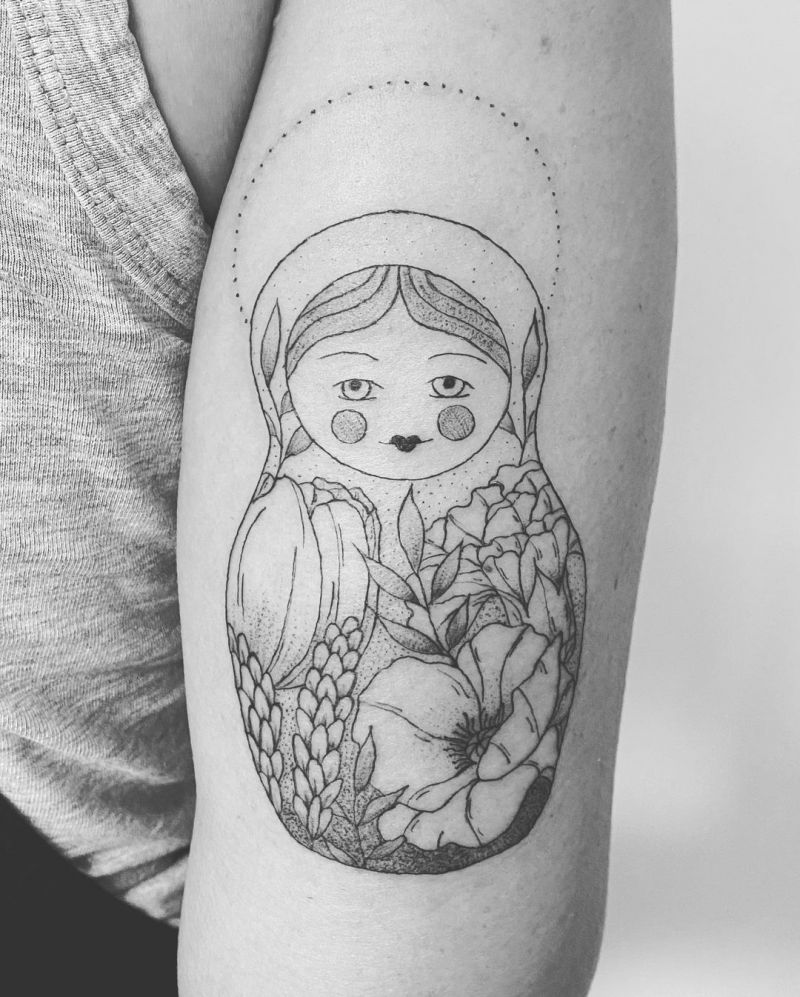 30 Pretty Matryoshka Tattoos You Will Love