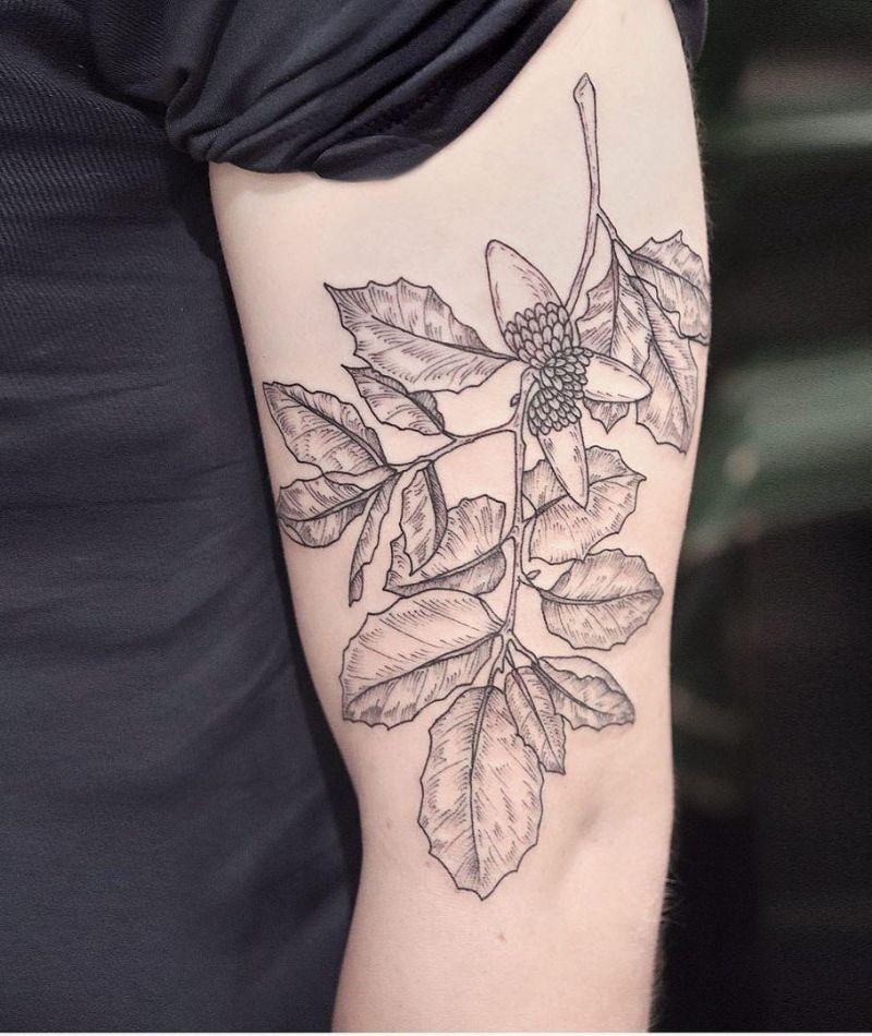 30 Pretty Oak Tattoos to Inspire You