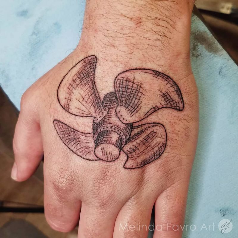 30 Pretty Propeller Tattoos to Inspire You