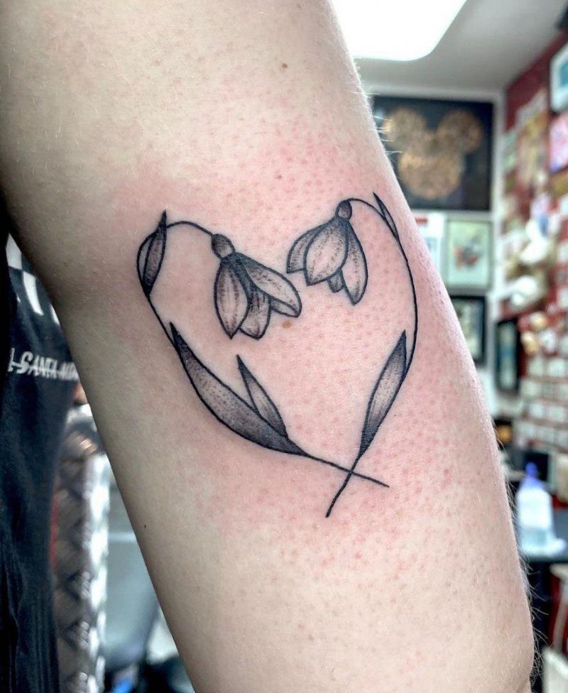 30 Pretty Snowdrop Tattoos to Inspire You