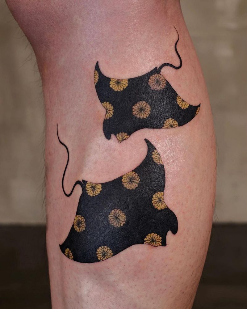 30 Pretty Stingray Tattoos Enhance Your Temperament