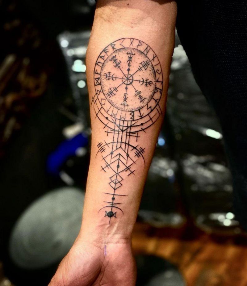 30 Pretty Vegvisir Tattoos Make You Attractive