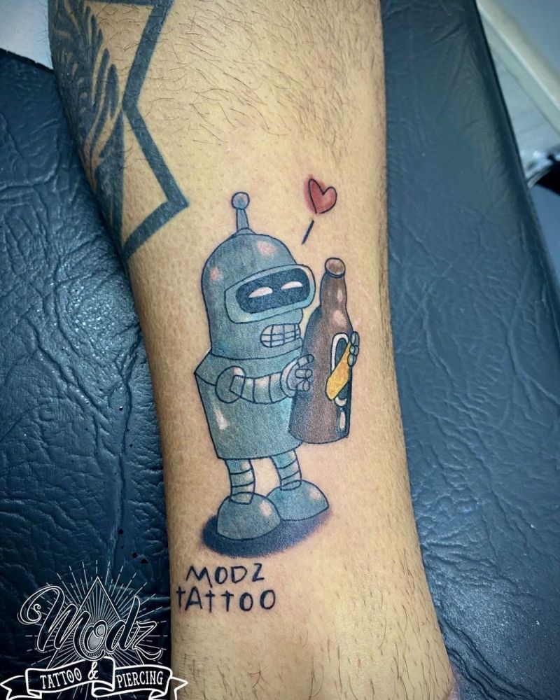 30 Pretty Bender Tattoos You Will Love