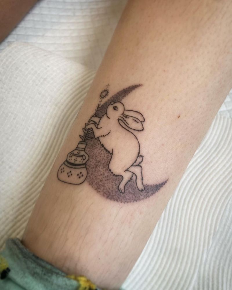 30 Cute Bunny Tattoos You Will Love to Try
