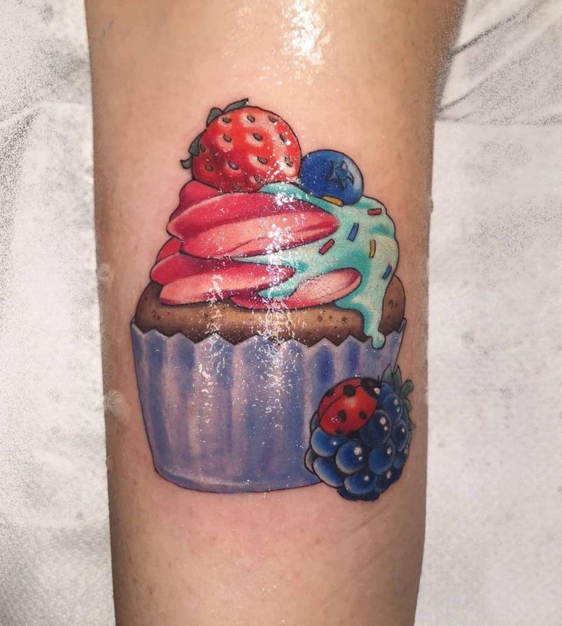 30 Pretty Cake Tattoos You Will Love