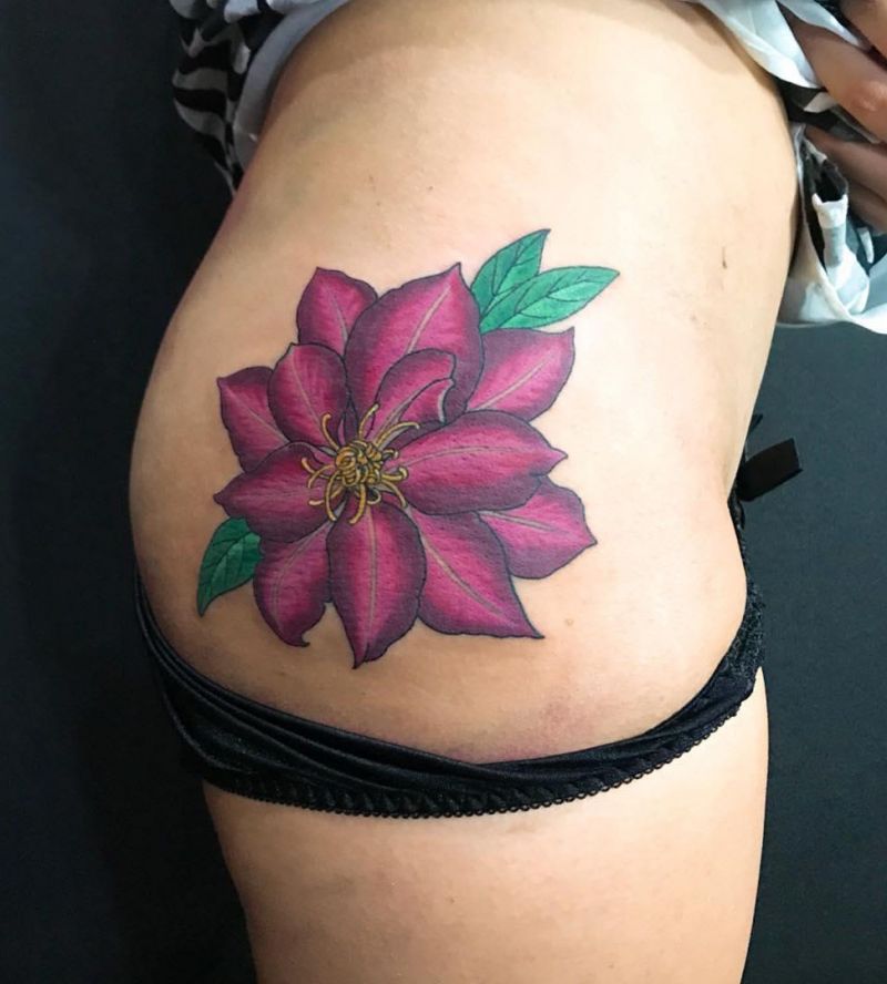 30 Pretty Clematis Tattoos You Must Try