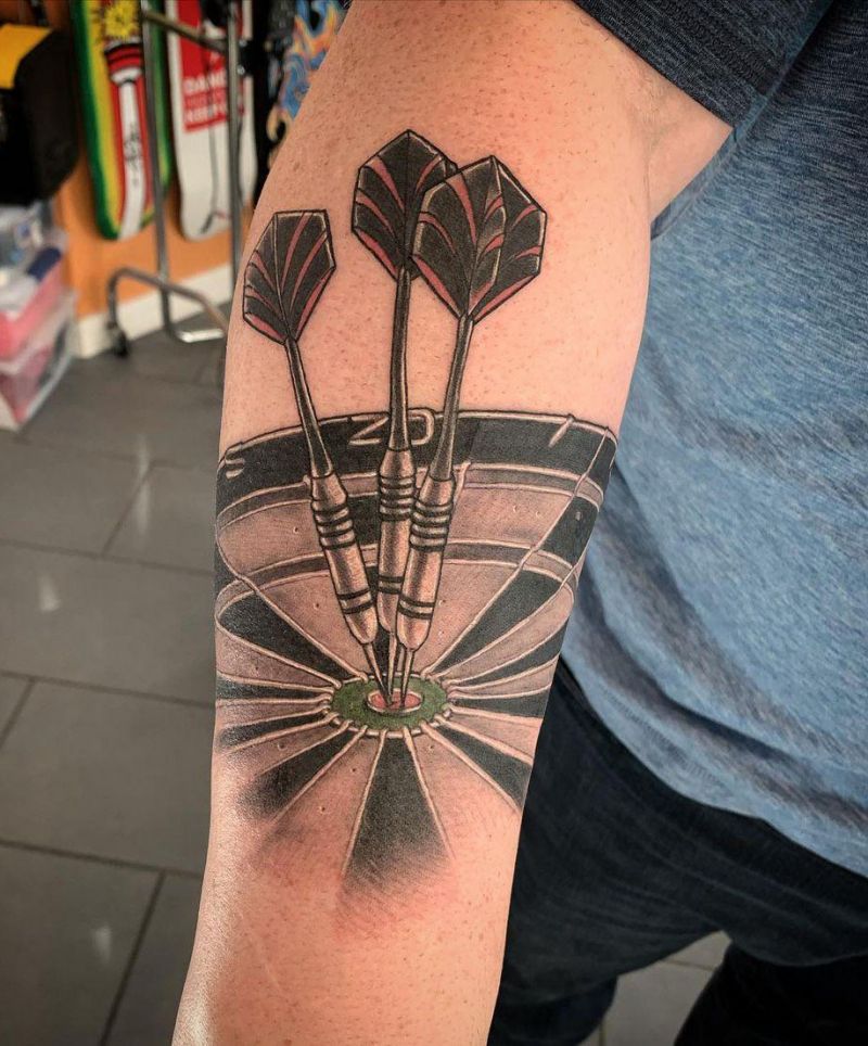 30 Pretty Dart Tattoos You Can't Miss