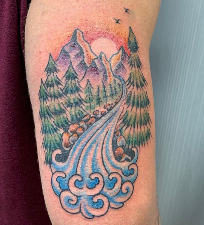 30 Pretty River Tattoos Bring You Must Try